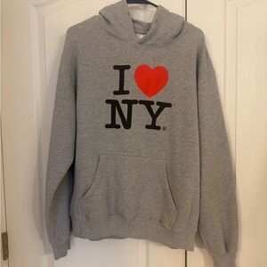 Gray 'I Love NY' Hoodie